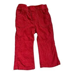 Baby Girls Toughskins Heart Pocket Valentines Corduroy Flare Leg Pants - 18 mo